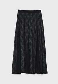 Stradivarius LAYERED - Maxisukňa - black