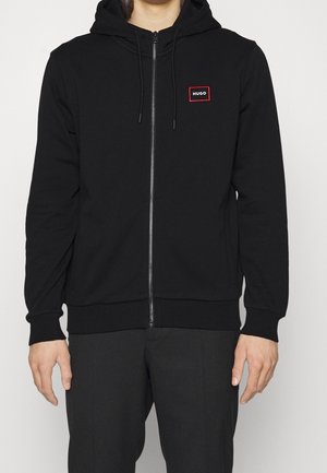 Felpa con zip - black