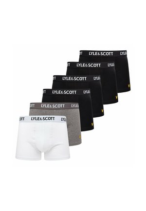 Lyle & Scott 6 PACK - Boxer aderenti - schwarz schwarz grau weiß