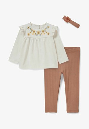 SET 3 PACK - Leggings - Trousers - cremewhite