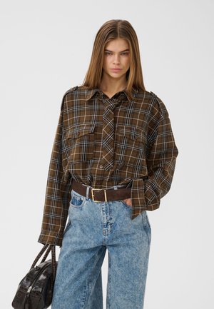 Gestuz SHIRT - Πουκαμίσα με κουμπιά - green olive