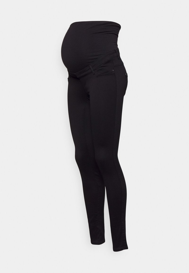 ONLY MATERNITY OLMROYAL PIMBOX - Calças de ganga de corte skinny - black denim