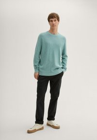 TOM TAILOR STRUKTURIERTER RUNDHALS - Maglione - mineral stone blue melange