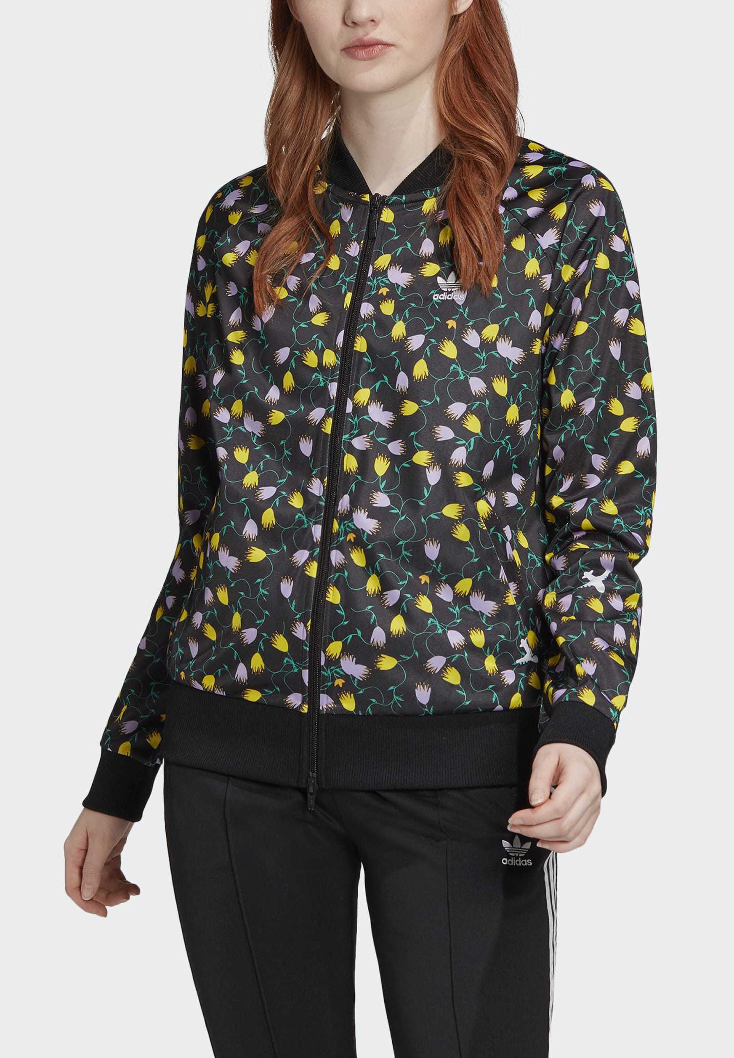 adidas Originals ALLOVER PRINT TRACK TOP Bomberjacke adidas Allover Print Originals Jacke multicolor, Größe:38