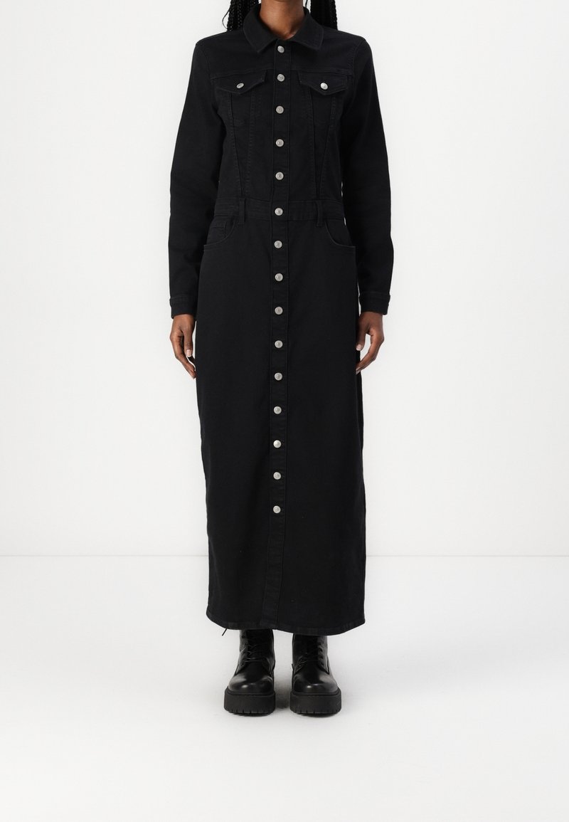 ONLY Robe longue - black denim