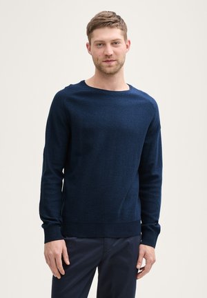 TOM TAILOR Jumper - sky captain tonal finestripe