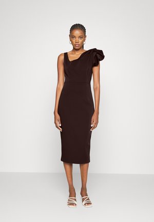 SPLENDOUR MIDI DRESS - Cocktail dress / Party dress - chocolate