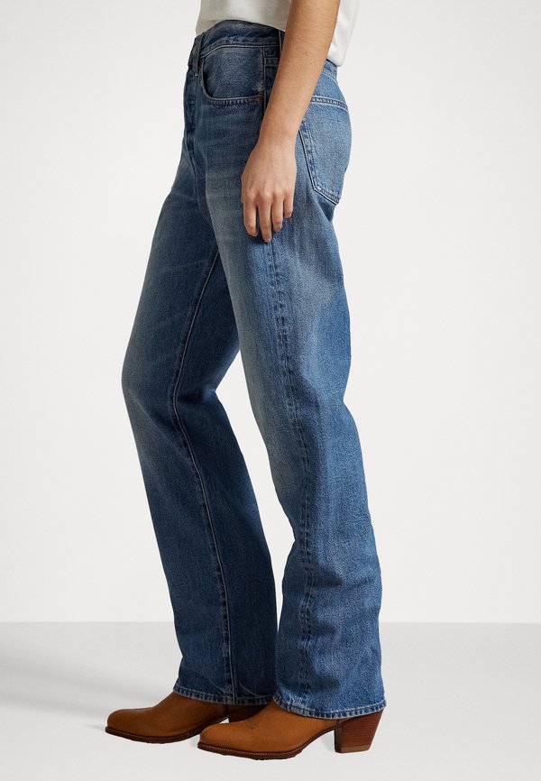 HIGH RISE RELAXED STRAIGHT JEAN - Straight leg jeans - lebec wash4