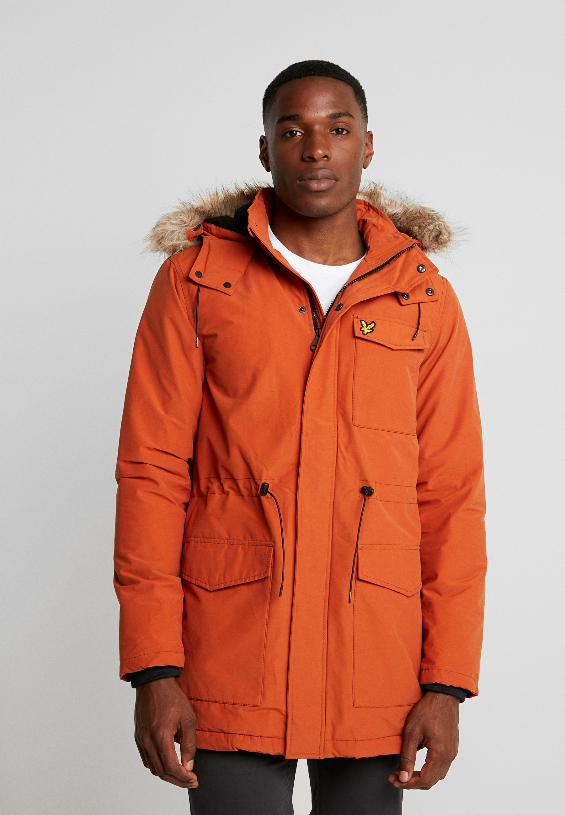 orange lyle and scott jacket