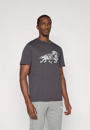 MANCHESTER CITY FC YEAR OF THE HORSE TEE - Echipament cluburi fotbal - flat dark gray/gray echo