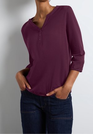 T-shirt à manches longues - mottled dark purple