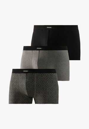 3 PACK - Trumpikės - bedruckt schwarz grau meliert