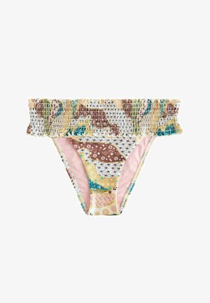 Never Fully Dressed, REGULAR FIT - HIGH LEG SHIRRED HIGH SHINE BIKINI BOTTOM . - Bikini-Hose - morocco