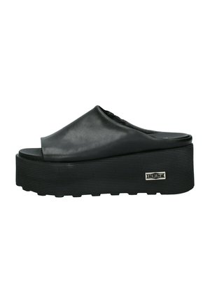 Ciabattine con tacco - nero