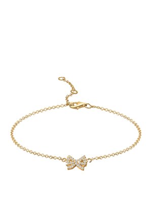 SPARKLING BOW CHARM - MIT KRISTALLEN VON SWAROVSKI® - Armbånd - gold-coloured