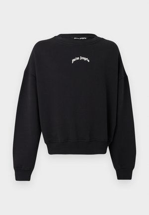 BACK CURVED LOGO LOOSE CREW - Sweatshirt - black/off white