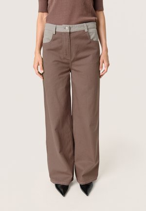 Flared Jeans - coffee quartz