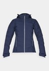 WOMAN JACKET ZIP HOOD - Skijakke - black/blue