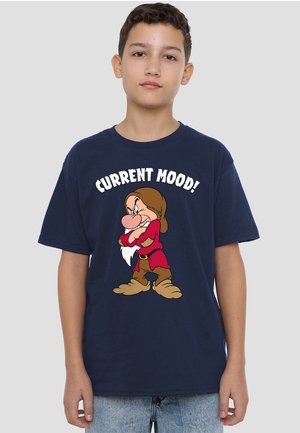 Disney SNOW  AND THE SEVEN DWARFS, CURRENT MOOD, GRUMPY - Print T-shirt - dark blue