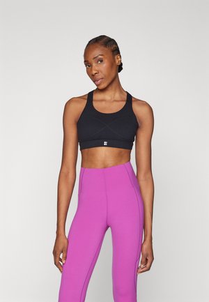 POWER MEDIUM SUPPORT BRA - Sportski grudnjak sa srednje jakom potporom - black