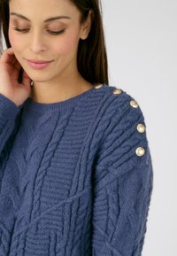 Damart À TORSADES ET BOUTONS  - Maglione - Midnight Blue