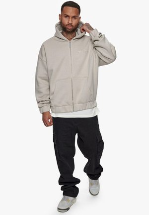 Dropsize SUPER HEAVY BLANK ZIP - Sweatjacke - moonbeam