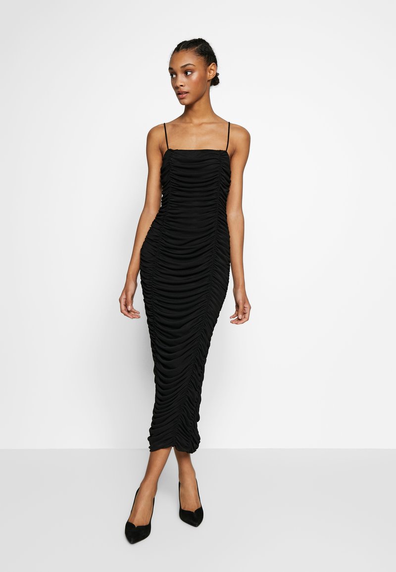 Club L London Cami Ruched Dress Robe De Cocktail Black Noir Zalando Fr