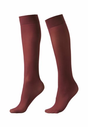30 DEN, SEMI OPAQUE - Knæstrømper - Red