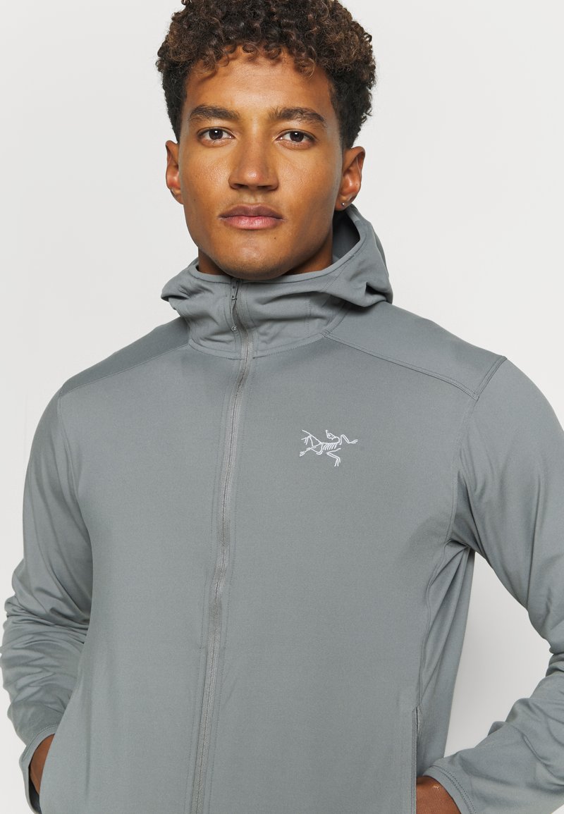 Arc Teryx Kyanite Lt Hoody Mens Fleece Jacket Cryptochrome Grey Zalando Co Uk