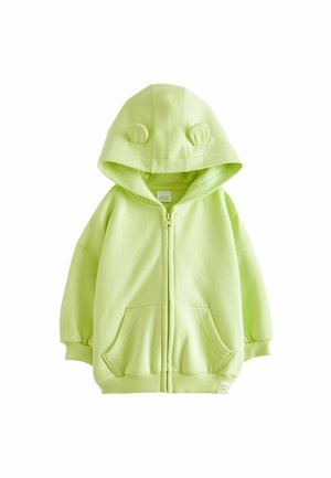 SOFT TOUCH - Mikina so zipsom - lime green