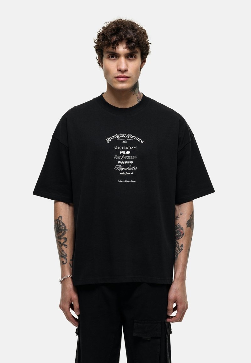 Good For Nothing T-shirt print zwart