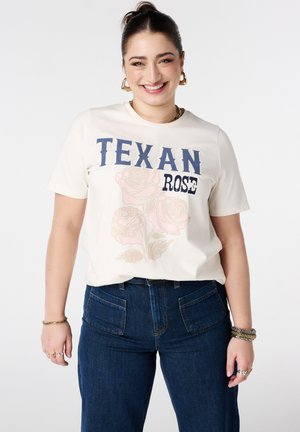 T-shirt imprimé - cream