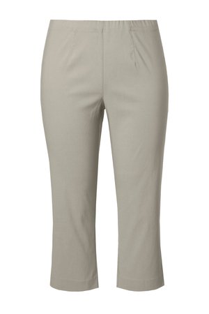 Ulla Popken, GROSSE 7/8 BENGALIN BENGALIN GERADER SCHNITT KNÖCHELLANG - Stoffhose - gray