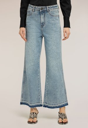 Motivi JEANS PALAZZO CON APPLICAZIONI DI STRASS - Vaqueros a campana - azzurro