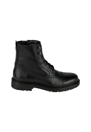 Schnürstiefelette - schwarz