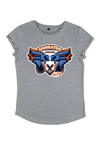 Henry Tiger NERF UNBEATEN BADGE - Triko s potiskem - melange grey