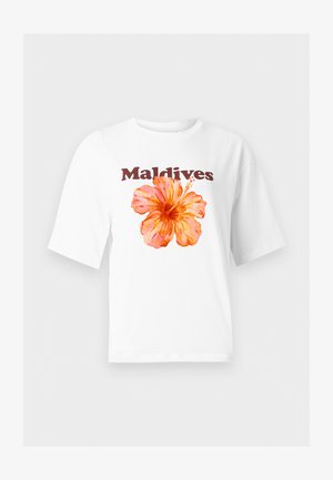 Even&Odd by Zalando, Тениска с щампа - white