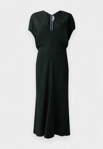 Victoria Beckham BLOUSON DETAIL MIDI DRESS - Vestido informal - dark pine