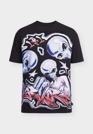 Puma, MELO ASTERIKS TEE III - Тениска с щампа - black