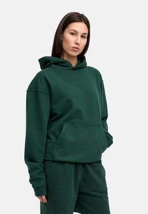 Hoodie - green washed