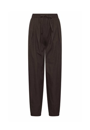 Long Tall Sally, TALL SUMMER TROUSERS - Housut - chocolate