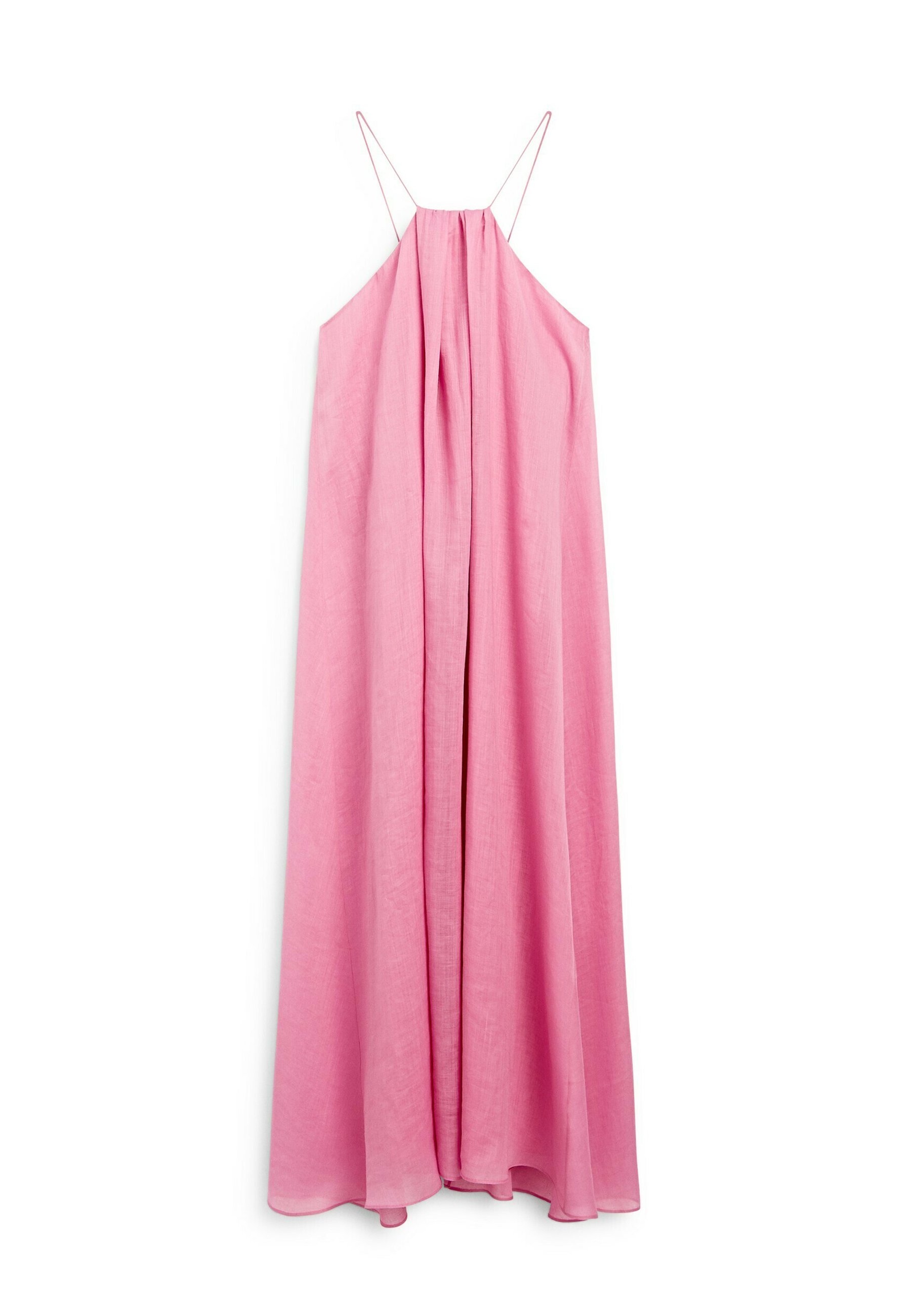 【Massimo Dutti】Long gathered halter neck dress Long flowing halter-neck dress - STUDIO · Grey · Smart