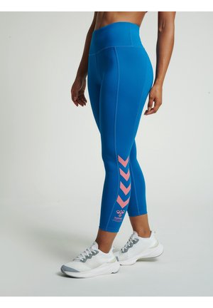 Tights - mottled light blue
