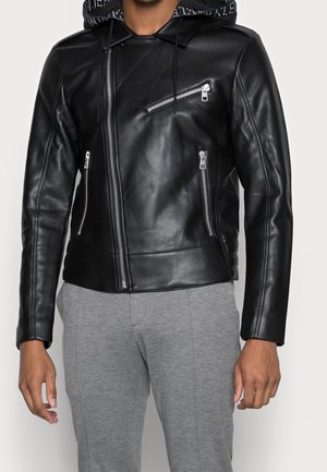 Kunstlederjacke - black