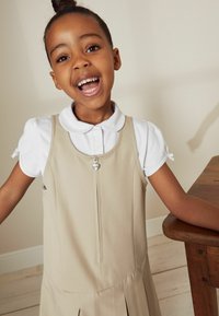 Next ZIP FRONT PINAFORE - Robe de jour - neutral stone