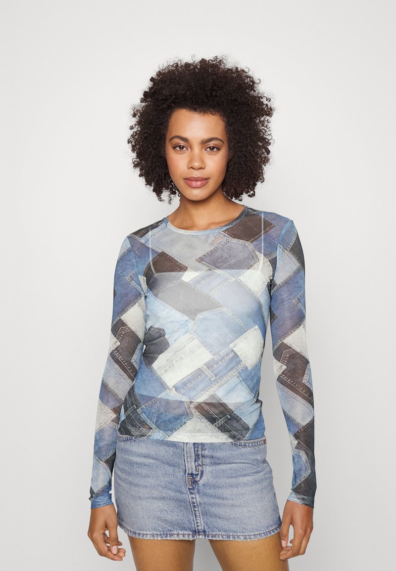 Noisy May NMMISSY JUDITH - Μπλούζα με μακριά μανίκια - medium blue denim