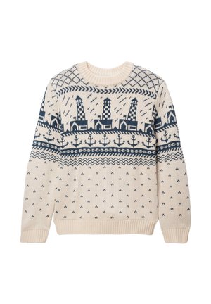 JACQUART COL ROND - Pullover - agave