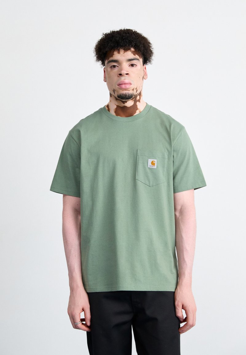 Carhartt WIP POCKET - Jednoduché tričko - khaki