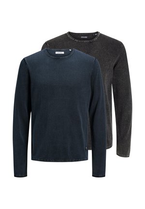2 PACK - Striktrøje - schwarz/dunkelblau
