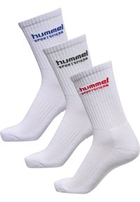 Hummel - 3-PACK   - Sokken - white tango red Miniatuurafbeelding 1